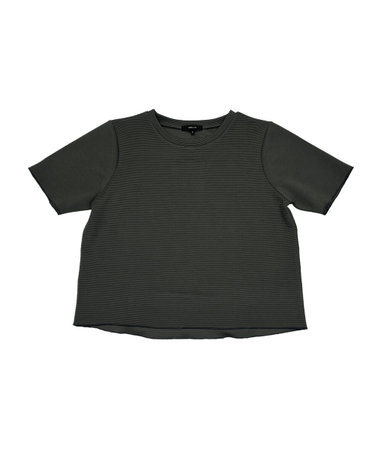 クルーネック ストレッチプリーツTシャツ / セットアップ対応