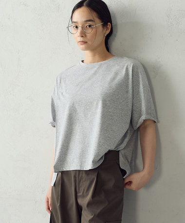 【抗菌防臭・接触冷感】アシンメトリーTシャツ