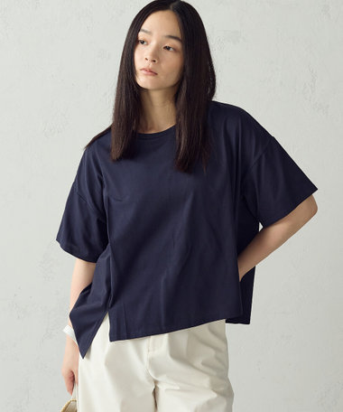 【抗菌防臭・接触冷感】アシンメトリーTシャツ