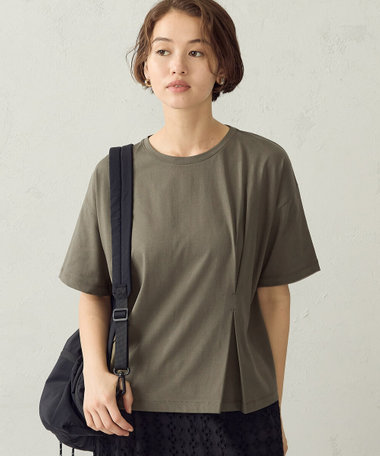【接触冷感】サイドタックTシャツ