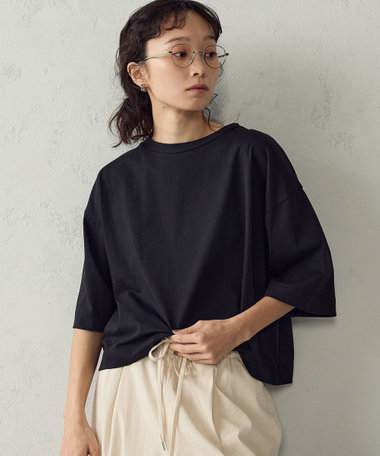 【接触冷感】ビッグボックスシルエットＴシャツ