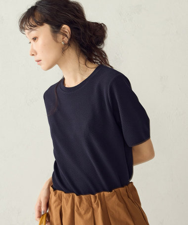 膨れジャガード ベーシック Tシャツ/セットアップ対応