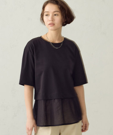 切り替え コンビTシャツ