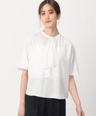 ブラウス シャツ ボウタイ風 半袖ブラウス レディース ボウタイ風 半袖ブラウス（シャツ/ブラウス）｜COMME CA ISM