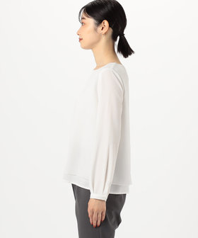 COMME CA ISM / コムサイズム レイヤード風　ブラウス（長袖） レイヤード風 ブラウス （長袖）（12-69CI06-204