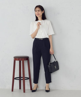 ブラウス シャツ ボウタイ風　半袖ブラウス レディース KOEISTORE ブラウス レディース 春 夏 春夏 黒 白 シャツ サテン