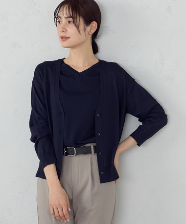 【i'm ism.】ウォッシャブル・UVカット / ベーシック カーディガン