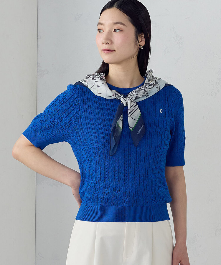 【i'm ism.】ケーブル　クルーネックニット