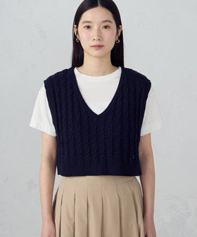 ケーブル Vネックベスト（12-74KO08-206）｜コムサイズム（COMME CA