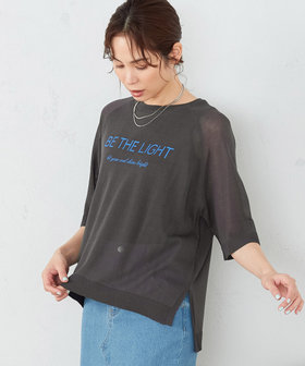シアーニット ロゴ Tシャツ（12-76KG10-204）｜コムサイズム