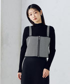 セットアップ対応】ダブルフェイスシリーズジップ ニットビスチェ（12