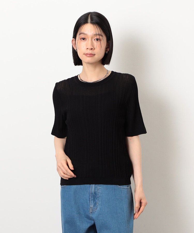 バックシャンノースリニットワンピース