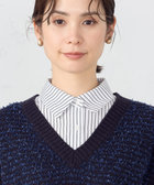 リボンヤーン ツイード調 ニットベスト（12-77KG03-204