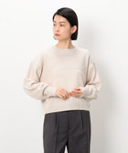 チェーンステッチ風 ロゴニット（12-77KK04-205）｜コムサイズム