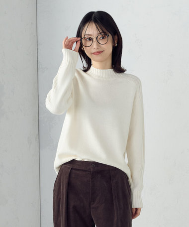 【ウォッシャブル】日本の色　ハイネックニット