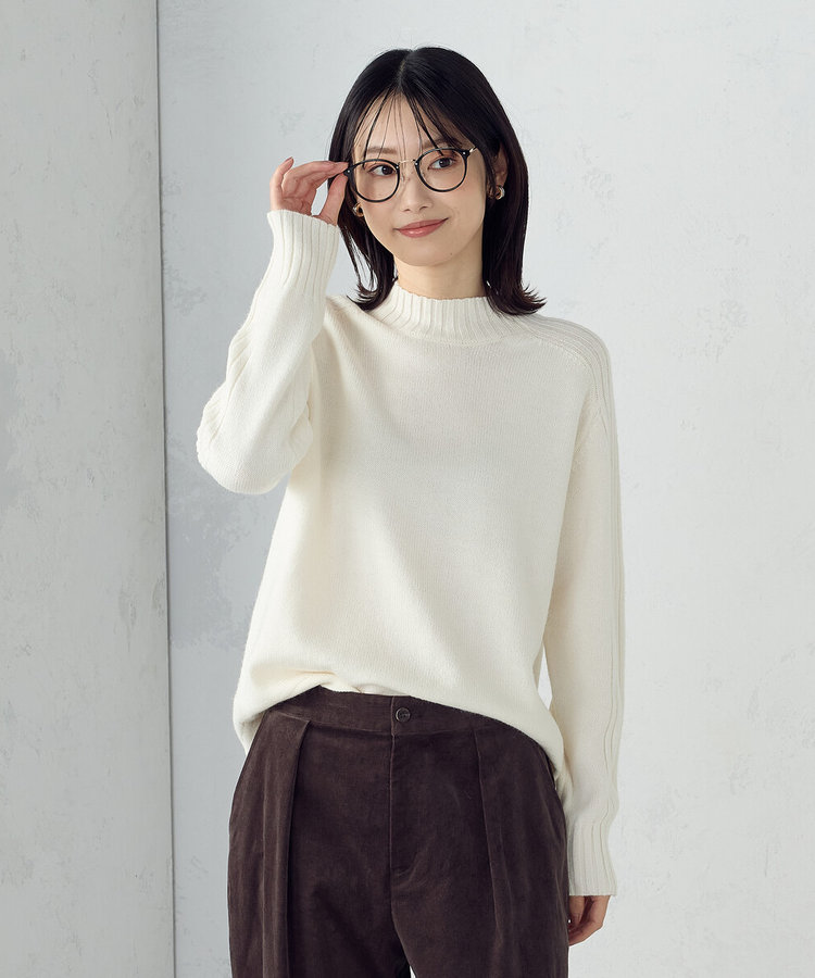 ウォッシャブル】日本の色 ハイネックニット（12-77KM01-205