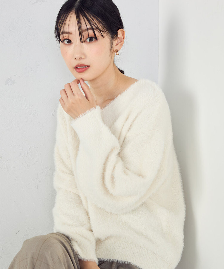 TOCCA【極美品】2022モデル シャギー フォックス カシミヤ ニット TOCCA【極美品】2022モデル シャギー フォックス カシミヤ ニット
