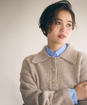 ウォッシャブル】アート柄ニット（12-77KM11-205）｜コムサイズム