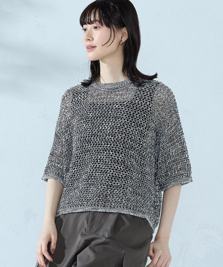 ミックスカラーメッシュニット Ｔシャツ