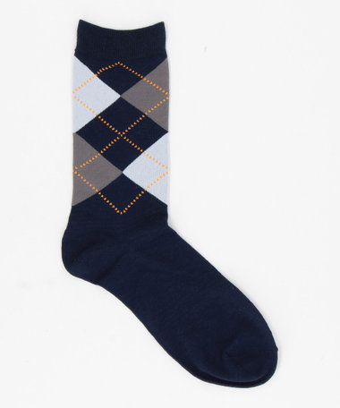 アーガイル クルーソックス