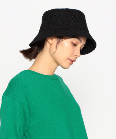 ツイード　バケットハット