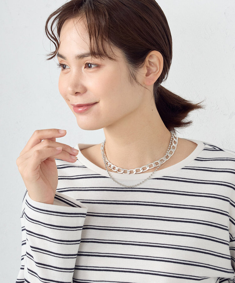 ３ＷＡＹチェーンネックレス（12-86AG01-204）｜COMME CA ISM（コムサイズム）｜COMME CA  ISM（コムサイズム）｜WOMEN（ウィメン）｜公式通販｜【夏セール開催中】ファイブフォックス オンラインストア（FIVE FOXes ONLINE  STORE）