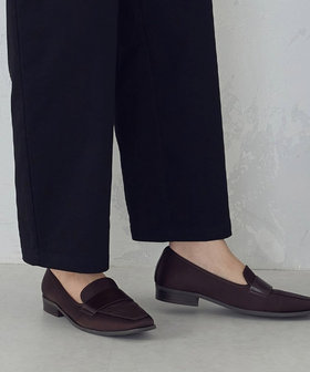 スクエアトゥ サテンローファー（12-88ZM03-205）｜コムサイズム