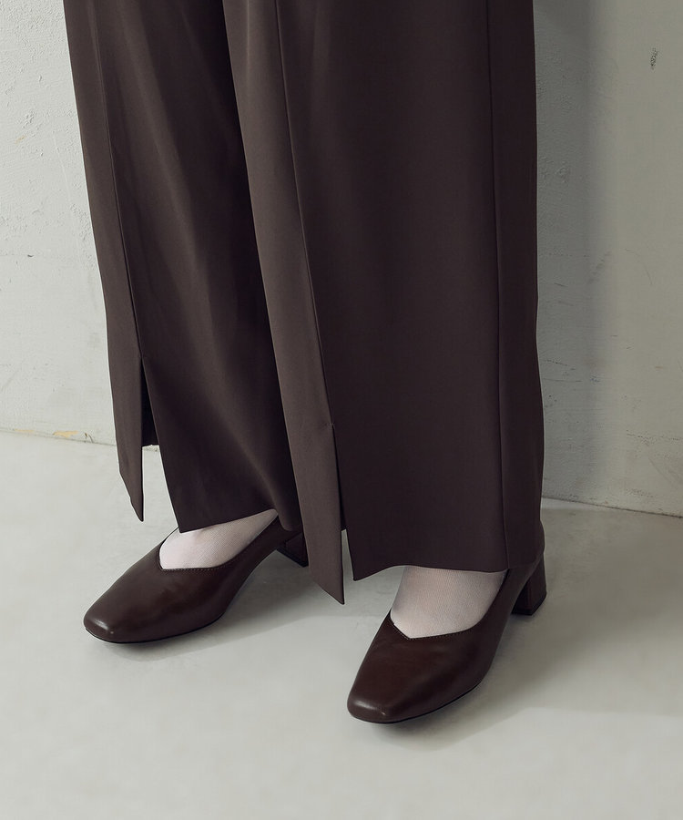 チャンキーヒール パンプス
