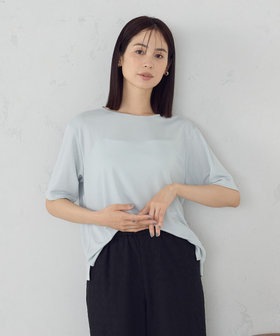 ラメフライス ボートネックカットソー（12-90CM02-205