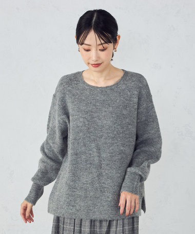 アルパカ混ニット