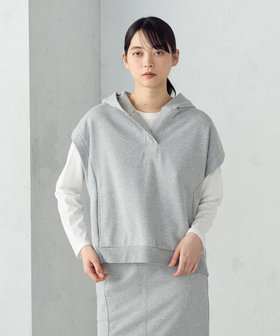 【セットアイテム】 裏毛フーディベスト+ロンT / セットアップ対応