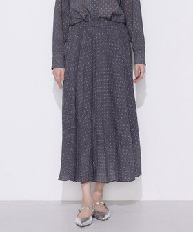 ドットプリント プリーツスカート（15-01FO02-206）｜コムサ（COMME CA