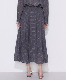 ドットプリント プリーツスカート（15-01FO02-206）｜コムサ（COMME CA