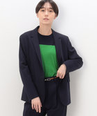 +CLOTHET 春夏セットアップ ポリエステル easy 伸縮 紺 上2 下3 CLOTHET 春夏セットアップ ポリエステル easy 伸縮 紺 上2 下3