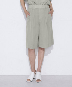 【Oggi 7月号掲載 滝沢カレンさん着用商品】【セットアップ対応】【RE:撚】トリアセクールスラブ ハーフパンツ