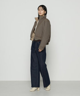 ドビーガンクラブチェック リバーシブルショートダウンブルゾン（15