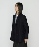 トリアセウールフラノウィンドペン ダブルジャケット（15-31JM07-205