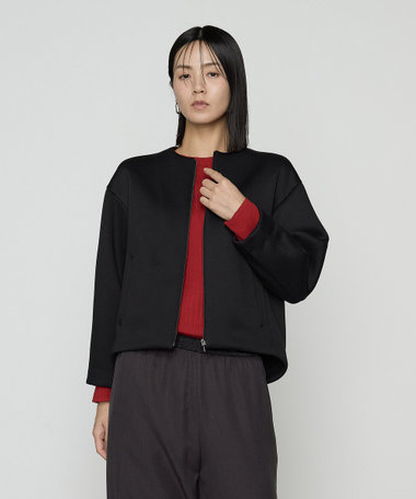 ダブルエアーダンボール ノーカラーブルゾン