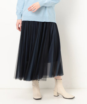 37x13.5r24 コンフォーサ　美品 チュールギャザースカート（38-50FG51-204）｜コムサモデルズ（COMME