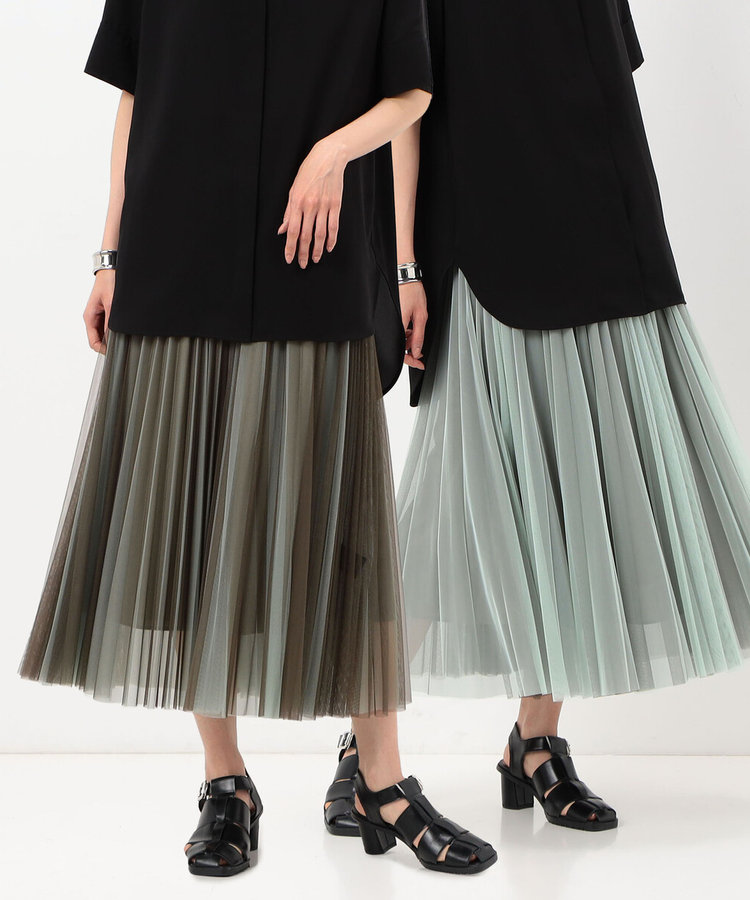 コムコム　チュール刺繍スカート 2022SS コムデギャルソン お花 チュール 刺繍スカート