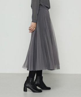 【新品未使用】ベアチュチュスカート　3L グレー リバーシブル】ソフトチュール スカート（15-38FM18-205）｜コムサ