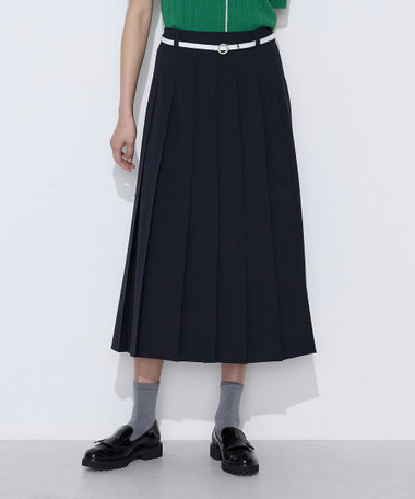 T／W2WAYストレッチ 単品プリーツスカート
