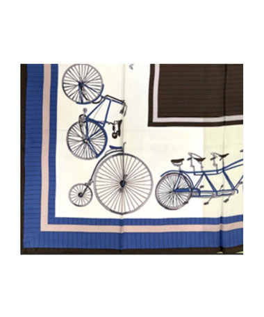 【Oggi 4月号掲載 滝沢カレンさん着用商品】自転車柄 スカーフ