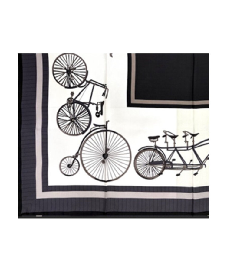 自転車柄 スカーフ（15-43NO02-206）｜コムサ（COMME CA）｜【WINTER