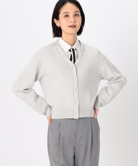 ニット セーター ラメブークレー カーディガン レディース 23区 カーディガン 「洗える」ブークレラメニット レディース