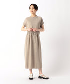 美濃和紙 バックスリットニットワンピース