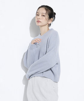 和紙ブークレー Vネックプルオーバー（15-55IM09-205）｜コムサ（COMME