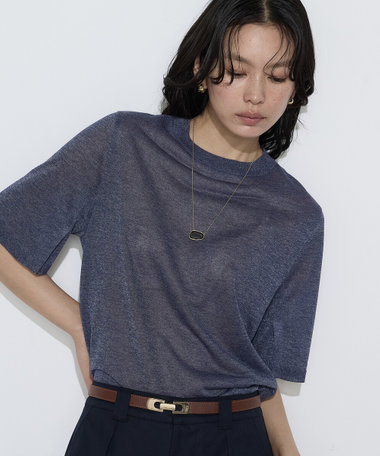 レーヨンイタリア糸 半袖プルオーバー