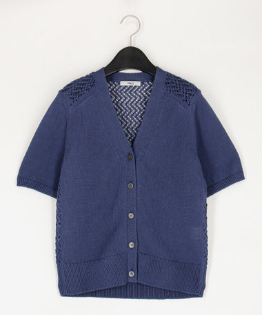 擬麻コットン カーディガン