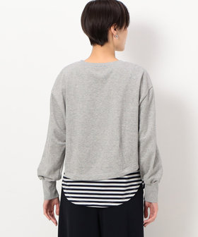 ゆか　0605 レイヤード】ミニ裏毛 プルオーバー（15-60EC04-203）｜コムサ（COMME